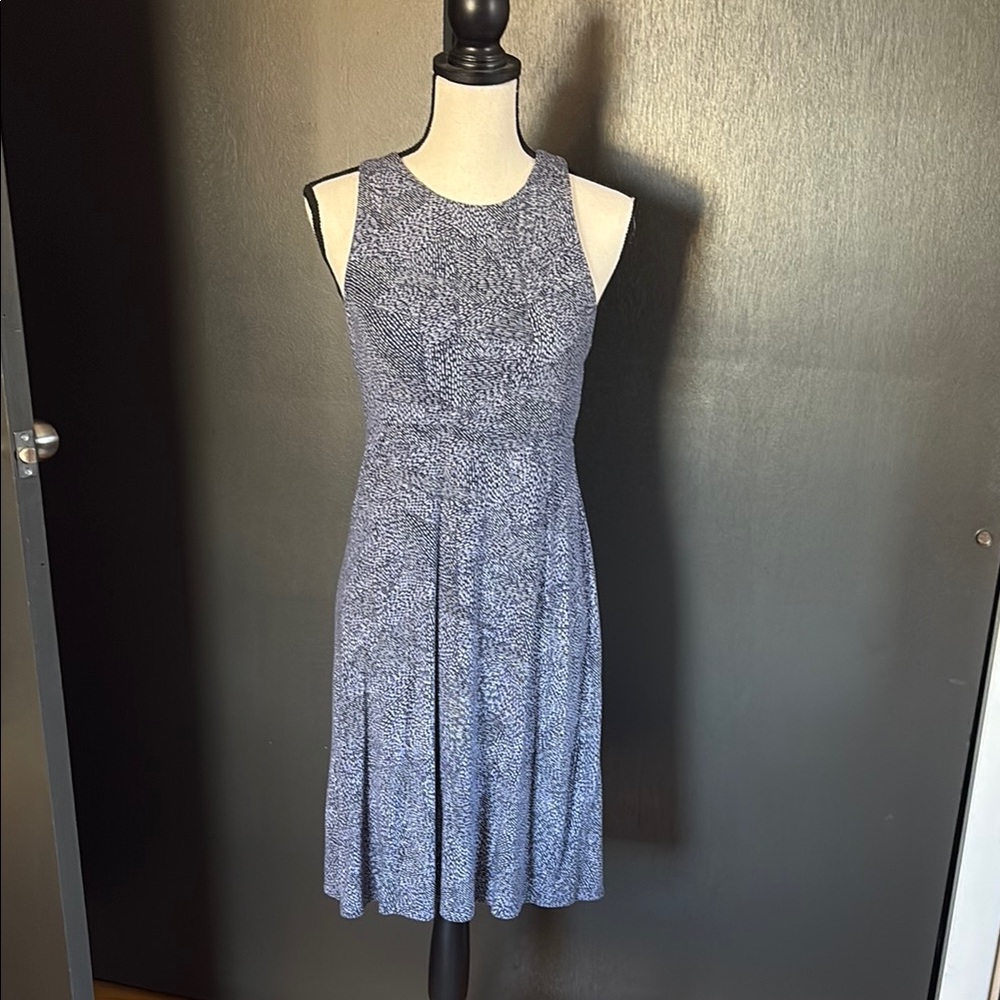 Athleta Blue Sheath Halter Midi Dress